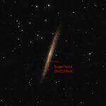 NGC 5907 mit Supernova